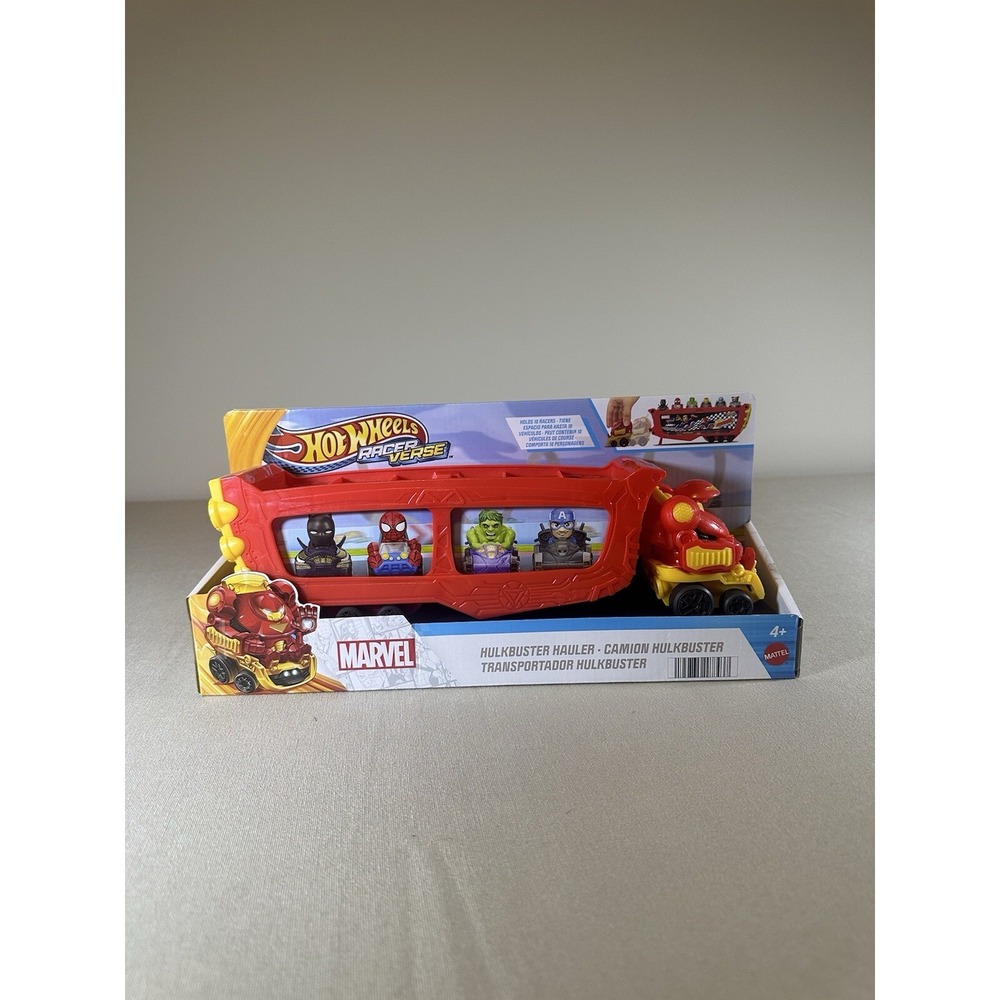Mattel Hot Wheels Racer Verse Marvel Hulk Buster Hauler Figurine Holder